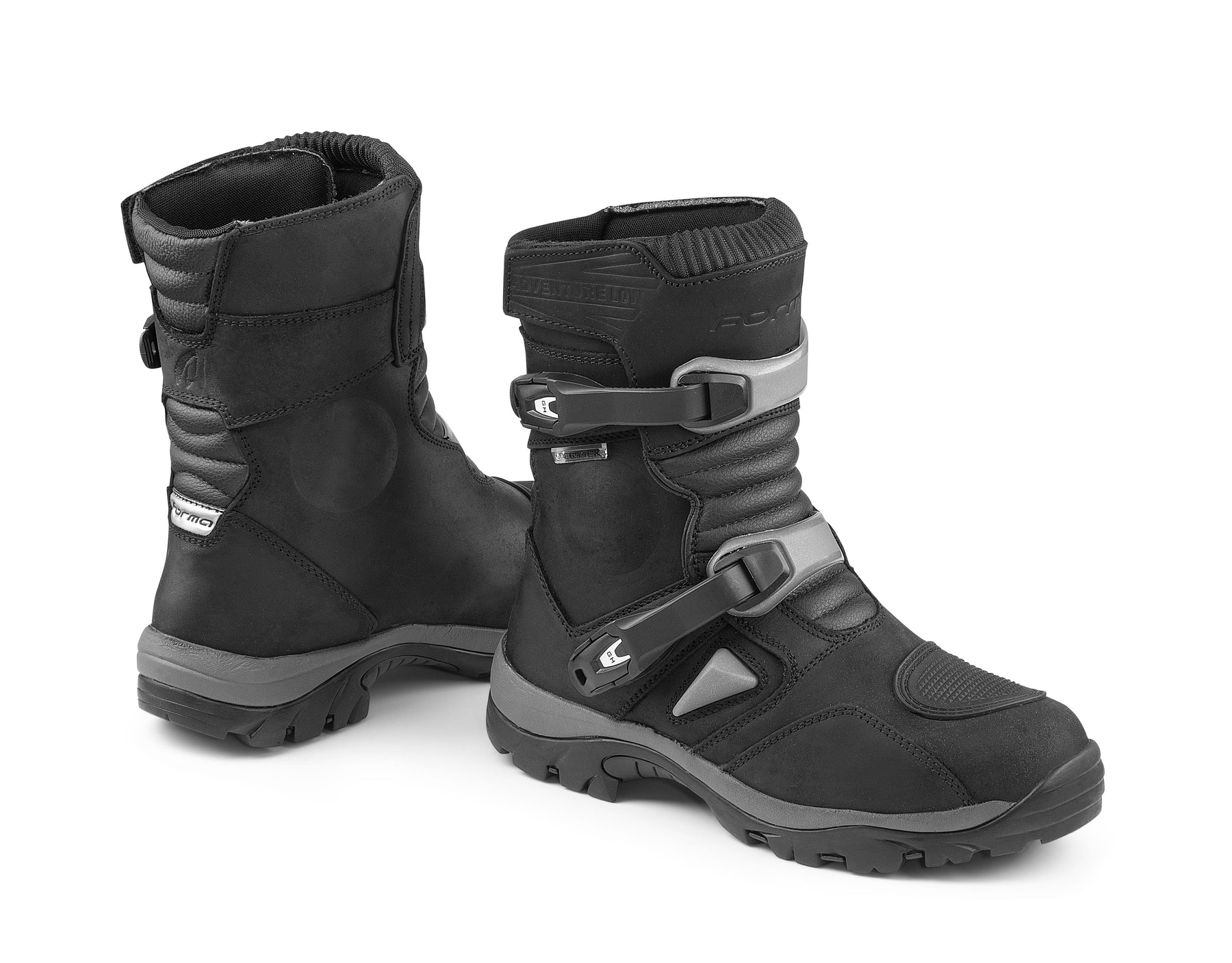 Forma Adventure Low motorcycle boots, black, touring waterproof