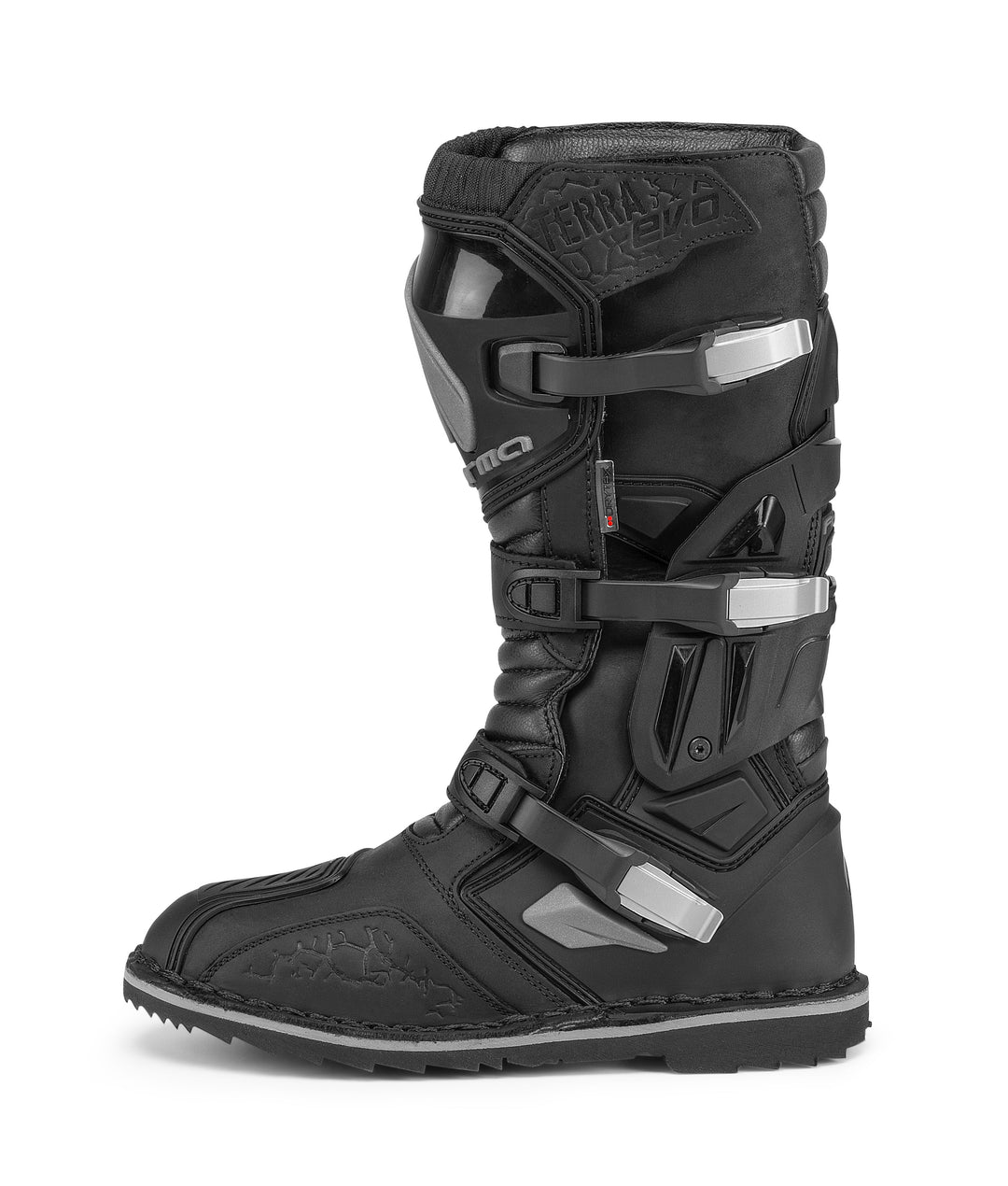 Forma Terra Evo motorcycle boots, black adventure dual sport