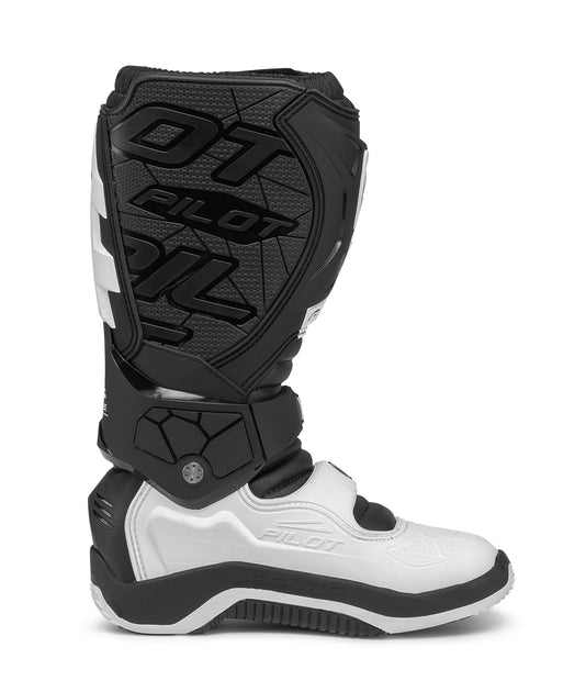 Forma Pilot motorcycle boots, orange, aqua, white, motocross offroad ...